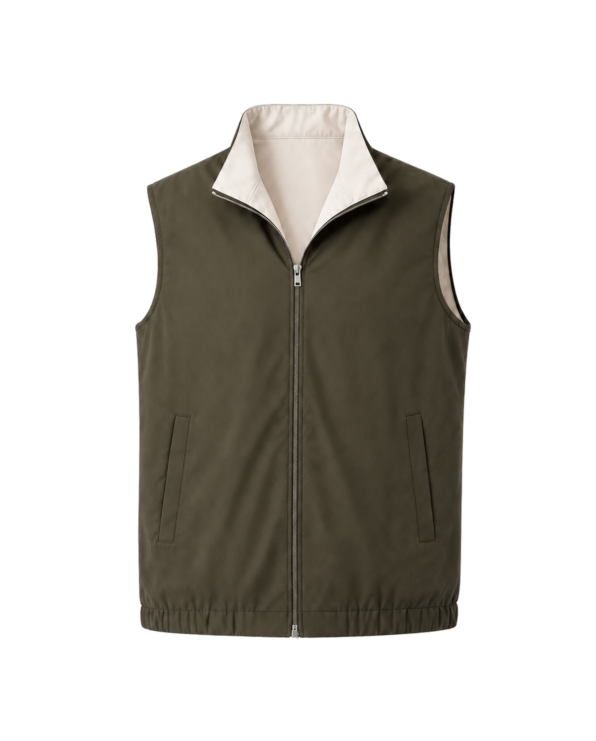 Amaro Vello Army Green Reversible Vest