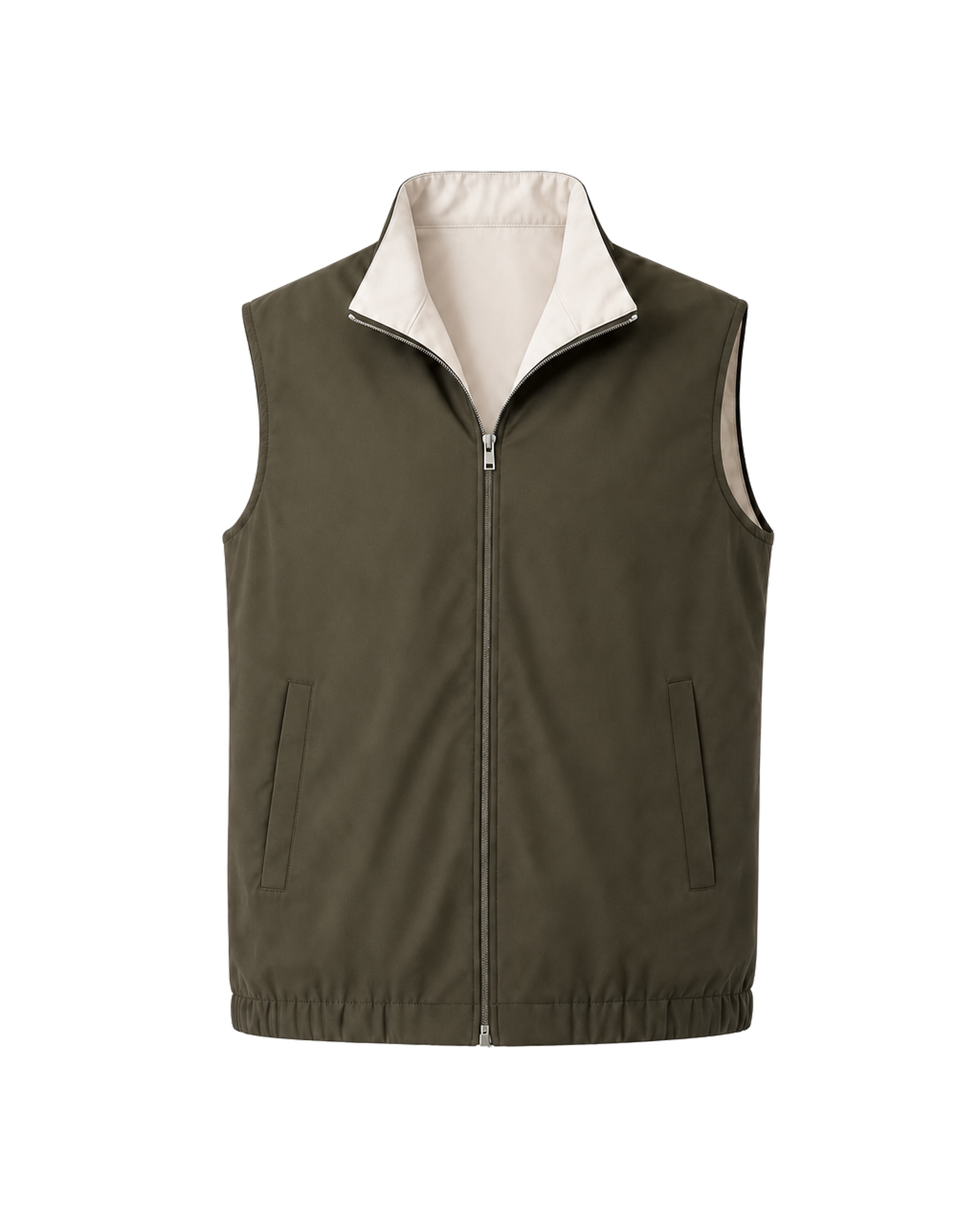 Amaro Vello Army Green Reversible Vest