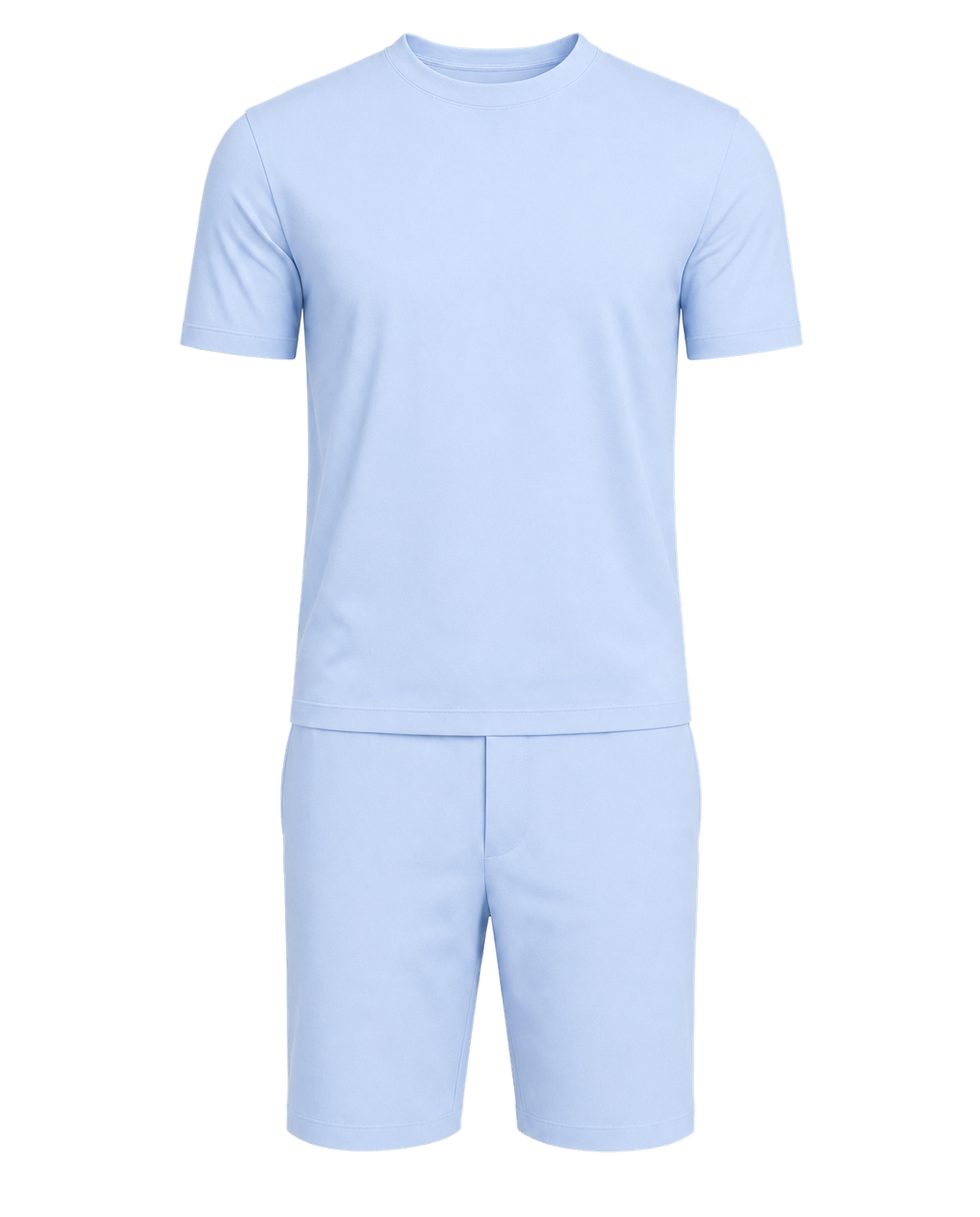 Amaro Vello Baby Blue Tee & Shorts Set