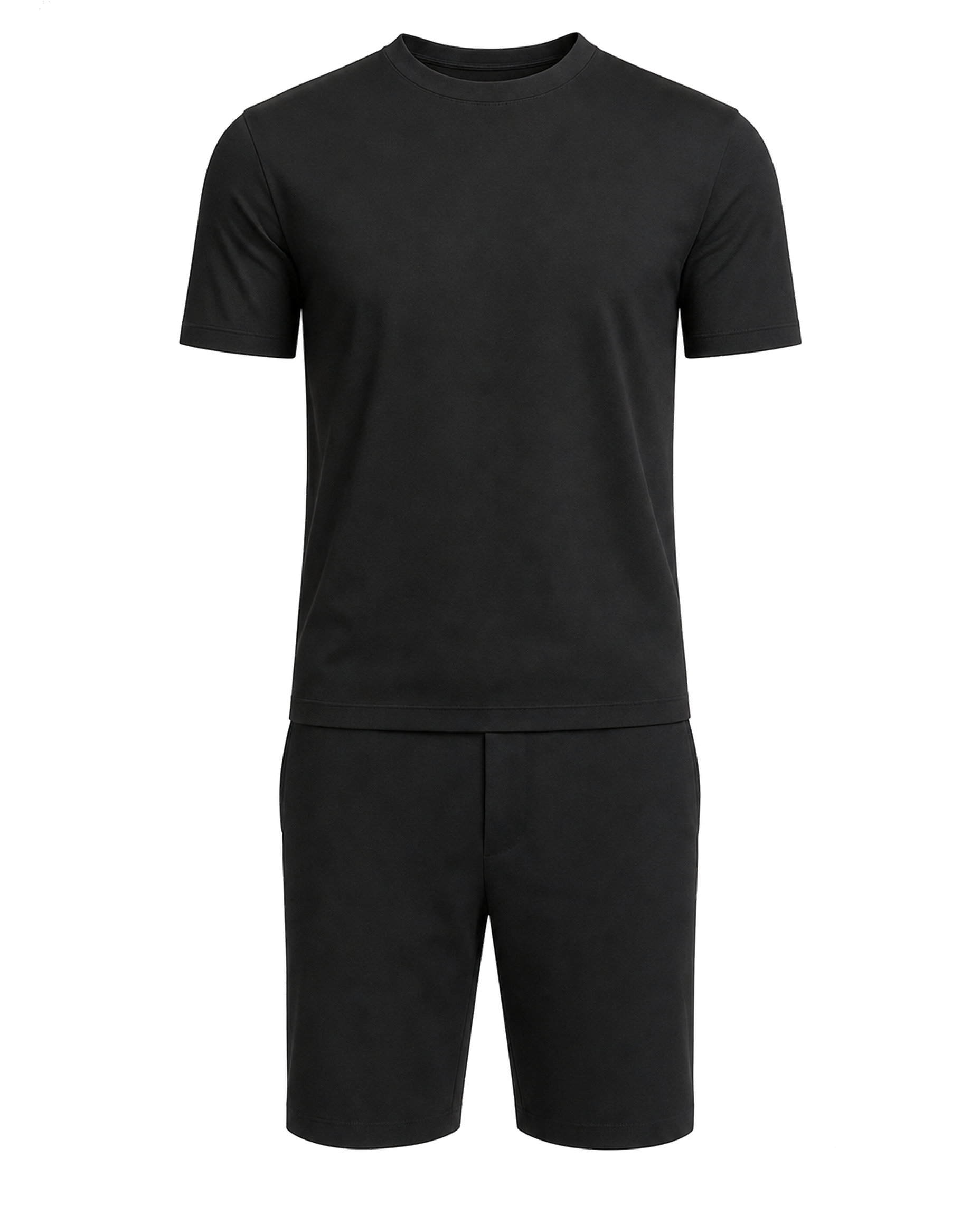 Amaro Vello Black Tee & Shorts Set