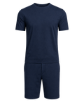 Amaro Vello Navy Tee & Shorts Set