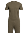 Amaro Vello Olive Tee & Shorts Set