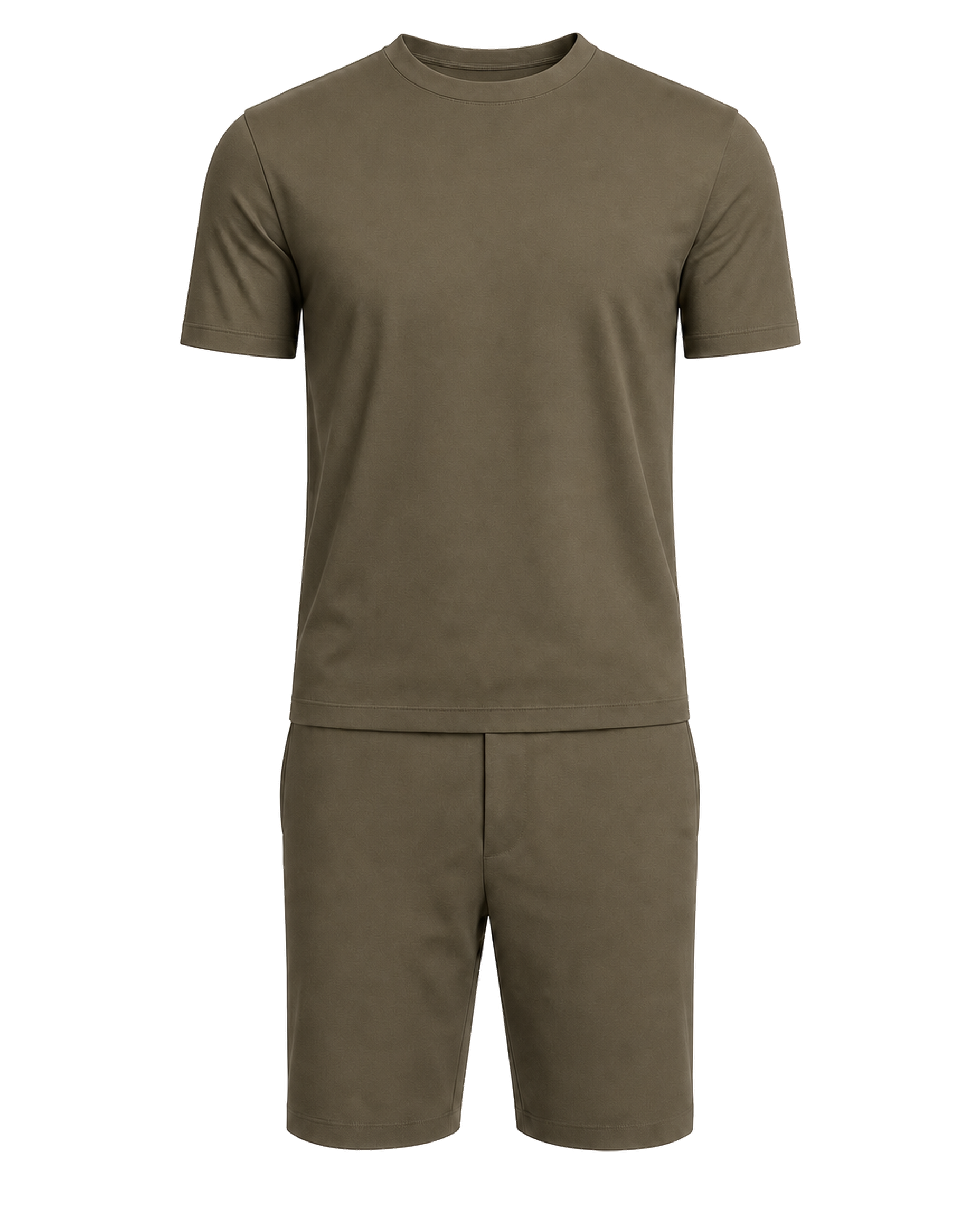 Amaro Vello Olive Tee & Shorts Set