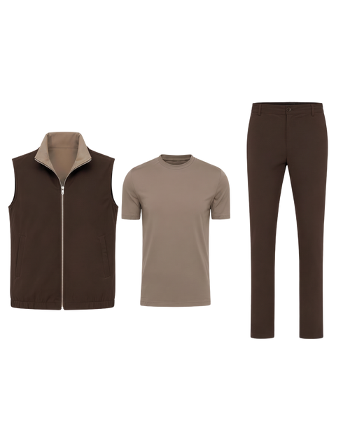 Amaro Vello Brown Summer Set