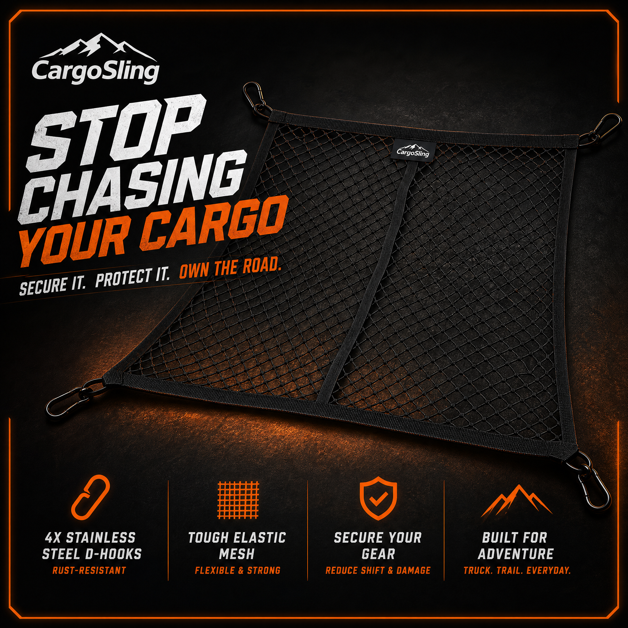 CargoSling Truck Bed Cargo Net