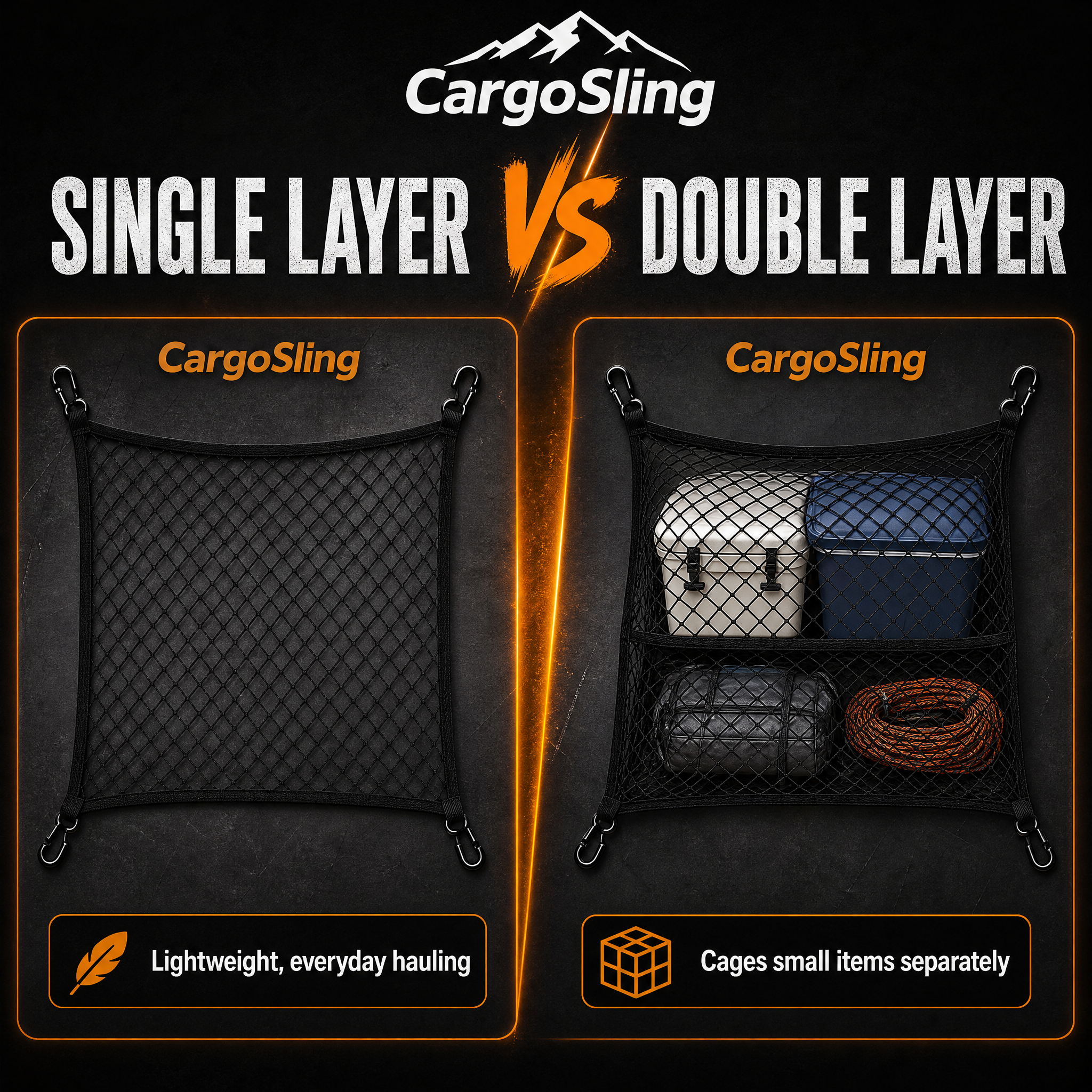 CargoSling Truck Bed Cargo Net